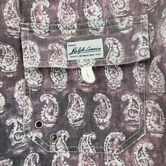 Polo Ralph Lauren Men’s Swim Shorts Mesh Lined Paisley Print Size L - Picture 3 of 9
